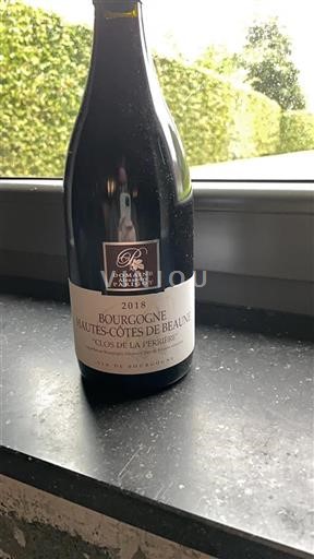 Bourgogne Hautes Côtes de beaune Domaine Alexandre Parigot Clos de la Perrière 2018