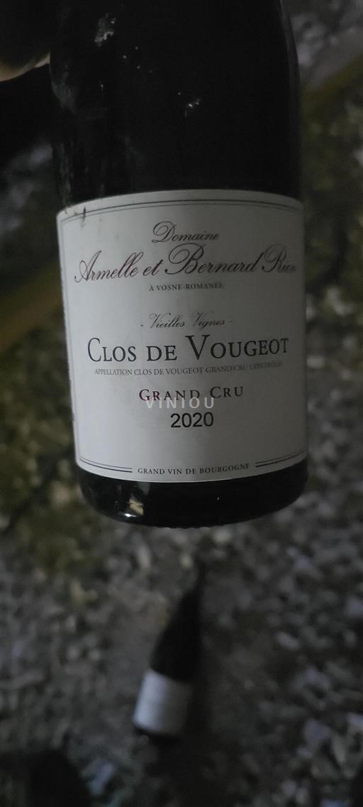 Burgund Clos-de-Vougeot Grand Cru Domaine Armelle et Bernard Rion Vieilles Vignes 2020