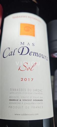 Languedoc Terrasses du Larzac Mas Cal Demoura Sol 2017