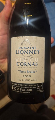 Rhône-dalen Cornas Domaine Lionnet Terre Brûlée 2020