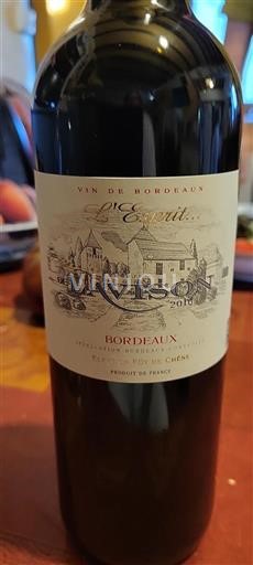 Bordéus L'Esprit de Laviçon 2016