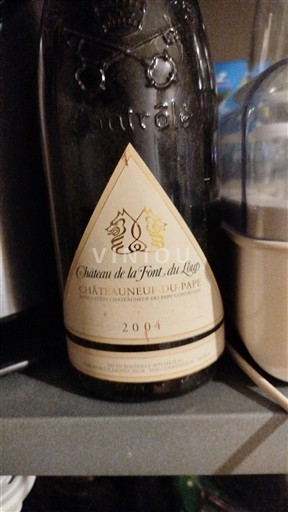 Rhônen laakso Châteauneuf-du-Pape Château La Font du Loup 2004