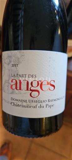 Rhônetal Châteauneuf-du-Pape Domaine Usseglio Raymond & Fils La Part des Anges 2017
