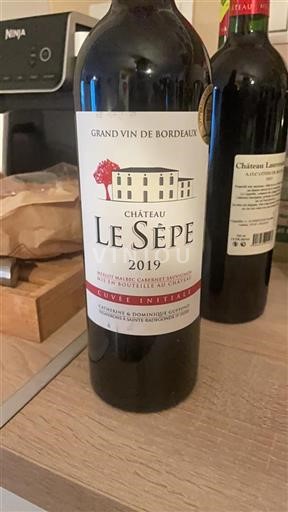 Vin Rouge sec Initiale Château Le Sèpe 2019 France Bordeaux AOC