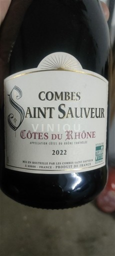 Valle del Ródano Côtes del Ródano Combes Saint Sauveur 2022