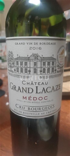 Bordeaux Médoc Cru Bourgeois Château Grand Lacaze 2016