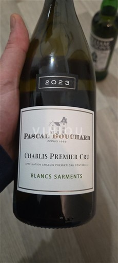 Vinos Blanc sec Les Blancs Sarments Pascal Bouchard 2023 Francia Borgoña Chablis AOC Premier Cru