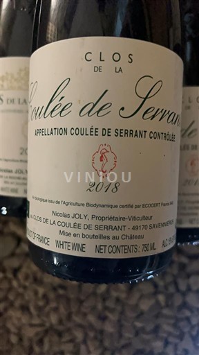 Thung lũng sông Loire Không được chỉ định Clos de la Coulée de Serrant 2018