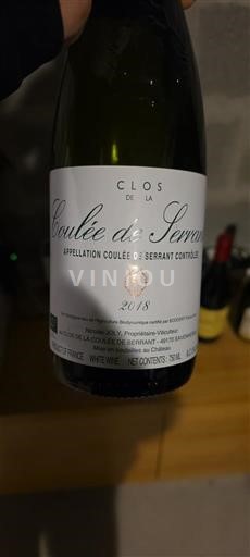 Thung lũng sông Loire Không được chỉ định Clos de la Coulée de Serrant 2018