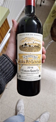 Bordeaux Saint-Émilion Grand Cru Grand Cru Château Grand-Pey-Lescours 2016