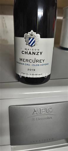 Borgogna Mercurey Premier Cru Maison Chanzy Clos Voyens 2019