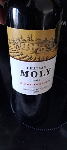 Bordéus Montagne-saint-émilion Château Moly 2019