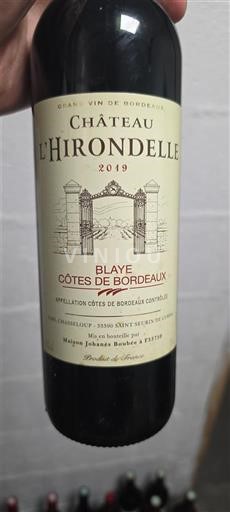 Bordeaux Blaye-Côtes-de-Bordeaux Château L'Hirondelle 2019