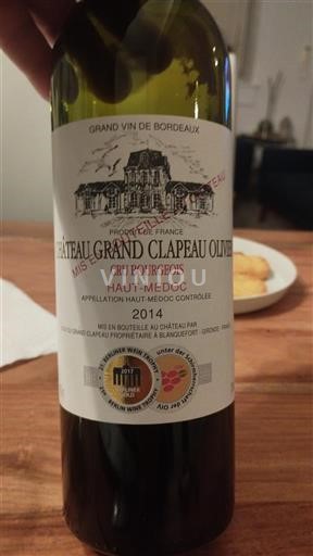 Bordeaux Haut-Médoc Château Grand Clapeau Olivier 2014