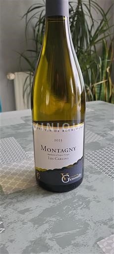 Burgundy Montagny Vignerons de Genouilly Les Carlins 2023