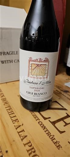 Vin Rouge sec Gigi Bianco 2020 Italie Piémont Barbera d'Alba DOC