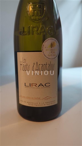 Rhônen laakso Lirac Les Hauts Acantalys 2024