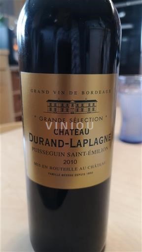 Bordeaux Puisseguin-saint-émilion Château Durand-Laplagne Grande Sélection 2010