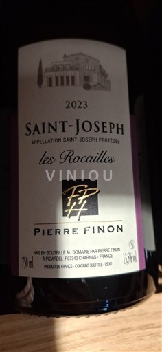 Thung lũng Rhône Saint-Joseph Pierre Finon les Rocailles 2023