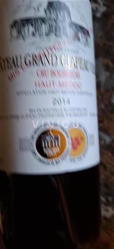 Bordeaux Haut-Médoc Cru Bourgeois Château Grand Clapeau 2014