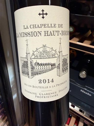 Bordeaux Pessac-Léognan La Mission Haut-Brion La Chapelle de La Mission Haut-Brion 2014