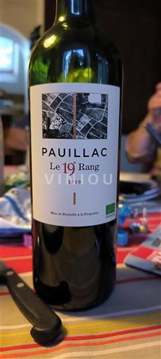 Bordéus Pauillac Le 19e Rang 2019