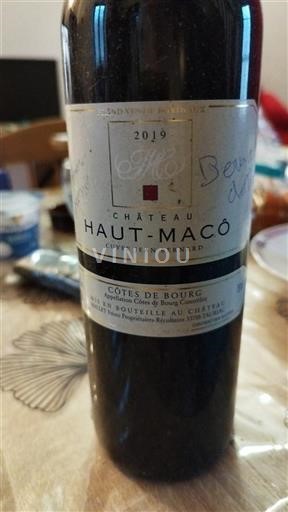 Burdeos Côtes-de-bourg Château Haut-Macô Jean Bernard 2019