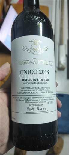 Castille et León Ribera del Duero Vega Sicilia Único 2014