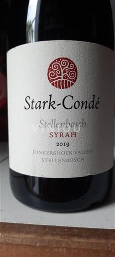 Région côtière Stellenbosch Stark-Condé Syrah 2019