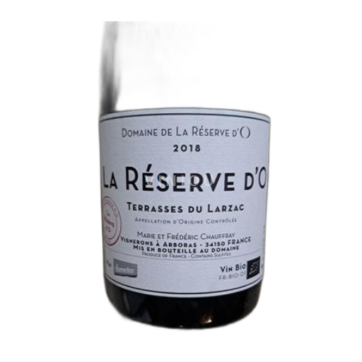 Linguadoca Terrasses-du-Larzac Domaine La Réserve O La Réserve d'O 2018