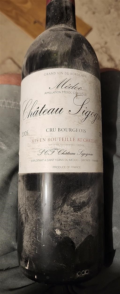 Bordéus Médoc Cru Bourgeois Château Sigognac 2005