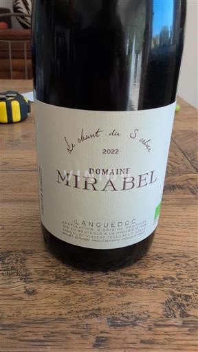 Languedoc Domaine Mirabel Le chant du Sorbier 2022