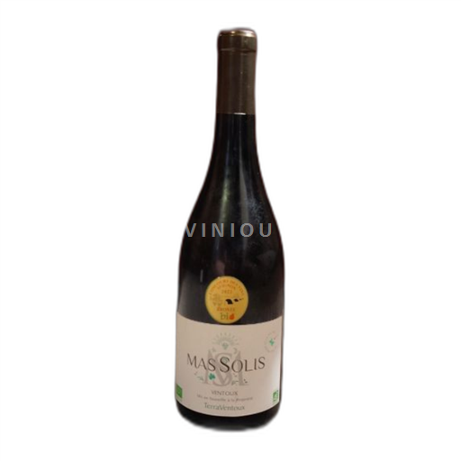 Vin Rouge sec Mas Solis 2020 France Vallée du Rhône Ventoux AOC biodynamie