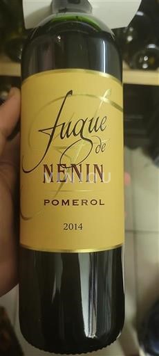 Bordeaux Pomerol Nenin Fugue de Nénin 2014
