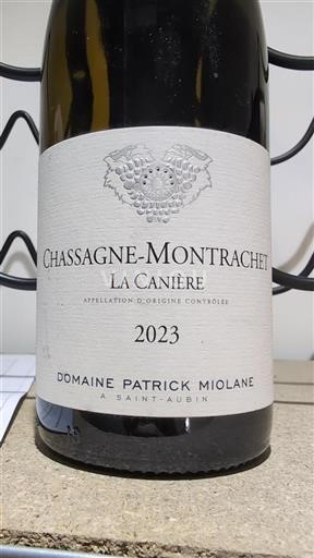 Borgoña Chassagne-Montrachet Domaine Patrick Miolane La Canière 2023