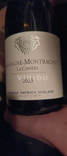 Bourgogne Chassagne-montrachet Domaine Patrick Miolane La Canière 2023