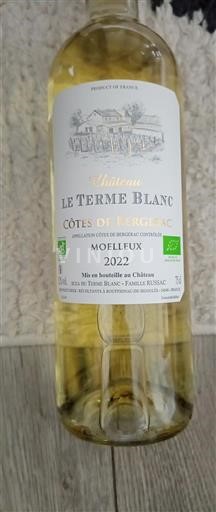 Sudoeste Côtes de Bergerac Château Le Terme Blanc 2022