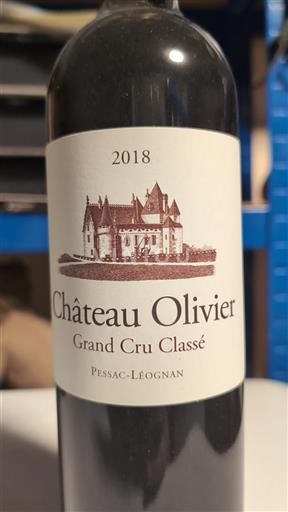 Bordeaux Pessac-Léognan Grand Cru Olivier 2018