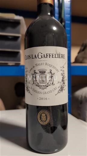 Vin Rouge sec Clos La Gaffelière 2016 France Bordeaux Saint-Émilion AOC Grand Cru