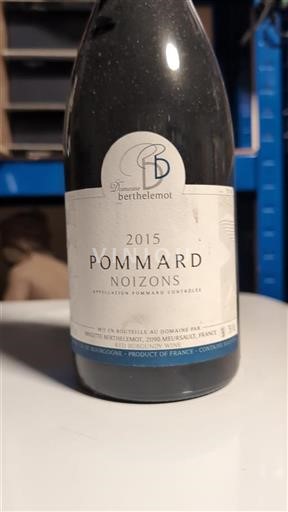 Burgund Pommard Domaine Berthelemot Noizons 2015