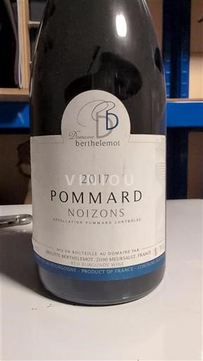 Burgund Pommard Domaine Berthelemot Noizons 2017