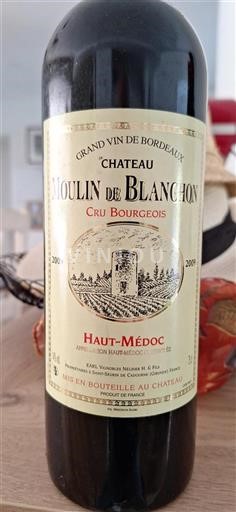 Bordeaux Haut-Médoc Cru Bourgeois Château Moulin de Blanchon 2009