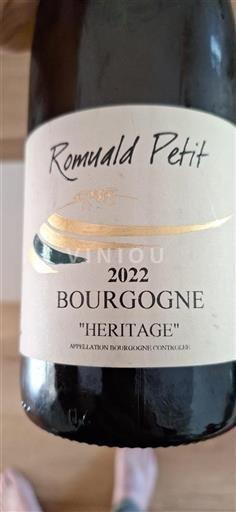 Borgoña Romuald Petit Héritage 2022