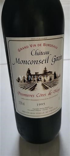 Bordeaux Château Monconseil Gazin 1995