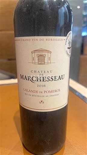Bordeaux Lalande-de-Pomerol Château de Marchesseau 2016