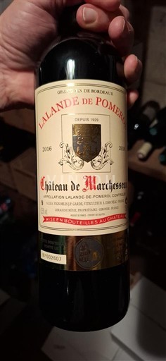 Burdeos Lalande-de-Pomerol Château de Marchesseau 2016