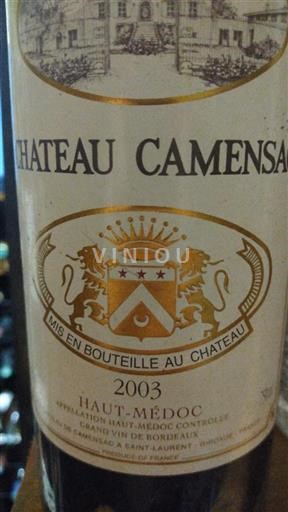 Burdeos Haut-Médoc Château Camensac 2003