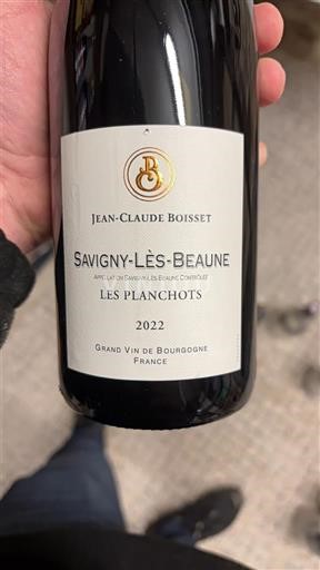 Bourgogne Savigny-lès-beaune Jean-Claude Boisset Les Planchots 2022