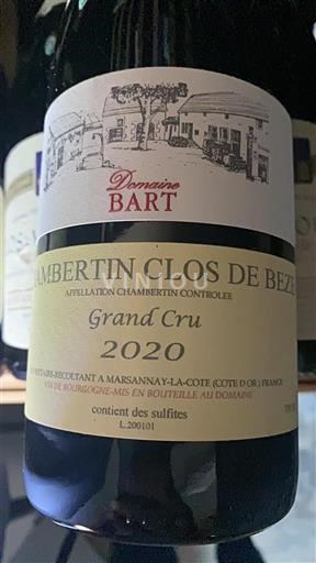Burgund Chambertin-Clos-de-Bèze Grand Cru Domaine Bart 2020
