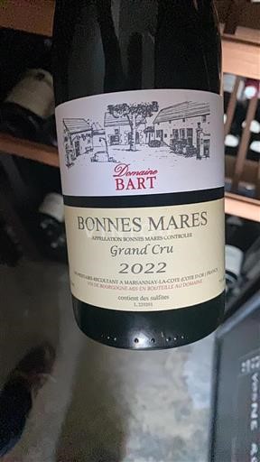 Burgundi Bonnes-mares Grand Cru Domaine Bart 2022